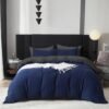 550x550-14020.jpg Unyqoos® Zachte katoenen beddengoedset in blauw voor tweepersoonsbed met kussenslopen