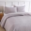 Unyqoos® Stijlvolle Grijze Katoenen Sprei Set voor Tweepersoonsbed met Kussenslopen