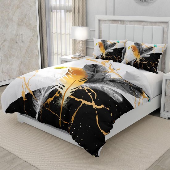 Unyqoos® Comfortabel Boho Bloemen Beddengoed Set met Kussenslopen en Rits