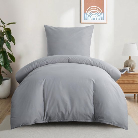 Unyqoos® Ademend katoenen dekbedovertrek en kussensloop set voor comfortabel slapen