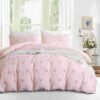 Unyqoos® Elegant Bohemien Beddengoedset met Getuft Hartontwerp en Microvezel Zacht Dekbedovertrek