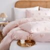 Unyqoos® Elegant Bohemien Beddengoedset met Getuft Hartontwerp en Microvezel Zacht Dekbedovertrek