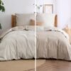 550x550-14162.jpg Unyqoos® Tweekleurig katoenen dekbedovertrek met kussenslopen voor comfortabel slapen