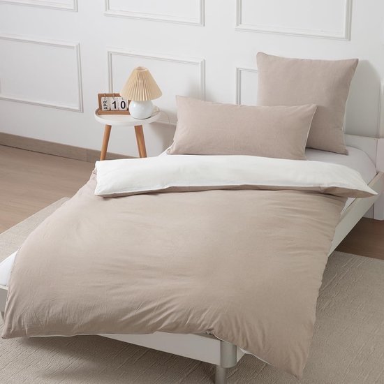 550x550-14210.jpg Unyqoos® Stijlvolle en Zachte Beddengoedset van Gewassen Katoen met Ritssluiting