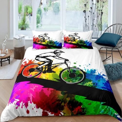 Unyqoos® Stijlvolle Extreme Sport Fietsbedset voor Jongens en Meisjes 135x200 cm