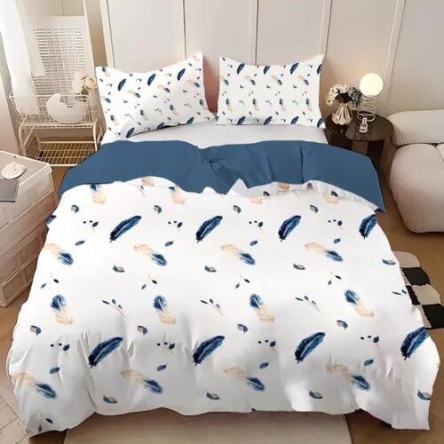550x550-14261.jpg Unyqoos® Stijlvolle beddengoedset met verenpatroon en zachte microvezel voor ultiem comfort