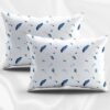 Unyqoos® Stijlvolle beddengoedset met verenpatroon en zachte microvezel voor ultiem comfort