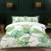 Unyqoos® Comfortabele Beddengoedset met Botanisch Motief en Groene Bladeren