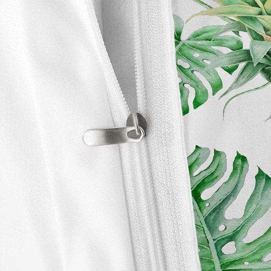 Unyqoos® Comfortabele Beddengoedset met Botanisch Motief en Groene Bladeren