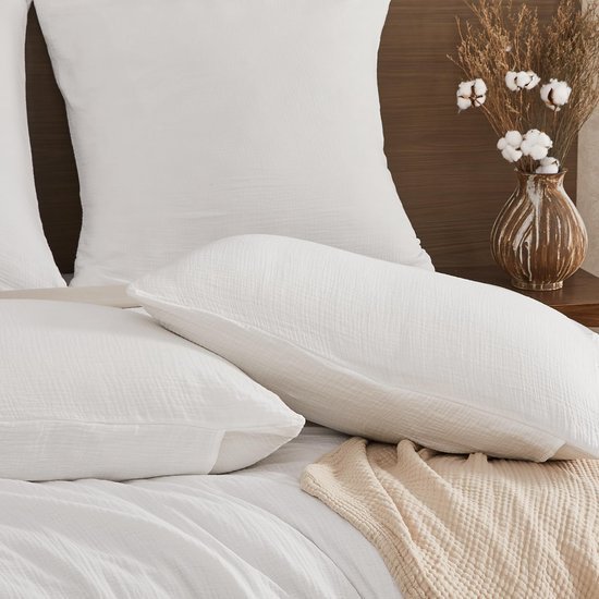 550x550-14315.jpg Unyqoos® Zacht en ademend mousseline beddengoed set met kussensloop en ritssluiting
