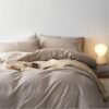 550x550-14318.jpg Unyqoos® Zachte microvezel beddengoedset taupe 200x200 cm met ritssluiting