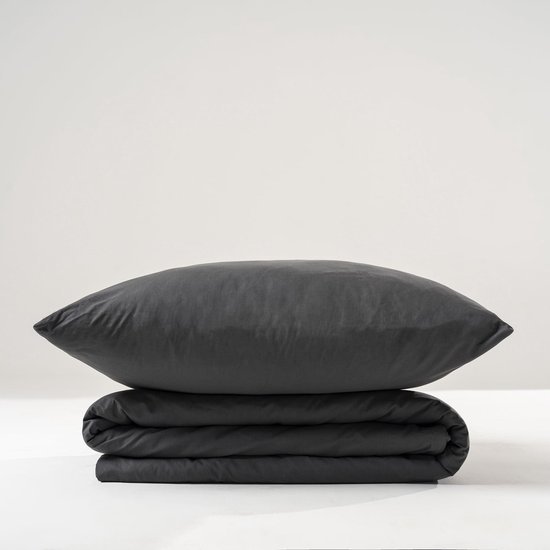 Unyqoos® Ademend twee-delig beddengoedset van katoen met dekbedovertrek en kussensloop