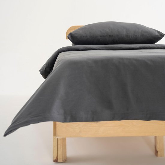 Unyqoos® Ademend twee-delig beddengoedset van katoen met dekbedovertrek en kussensloop