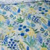 Unyqoos® Elegante tweezijdige bloemen beddengoedset voor eenpersoonsbed in blauw