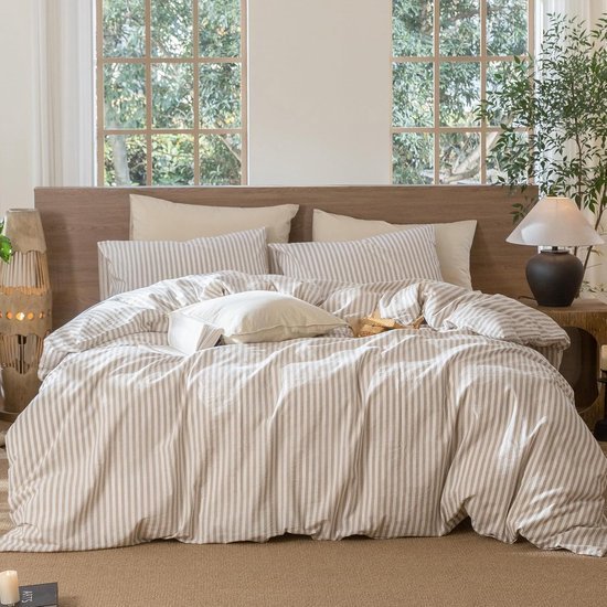 Unyqoos® Luxe katoenen beddengoedset met ritssluiting voor allergievriendelijke slaap