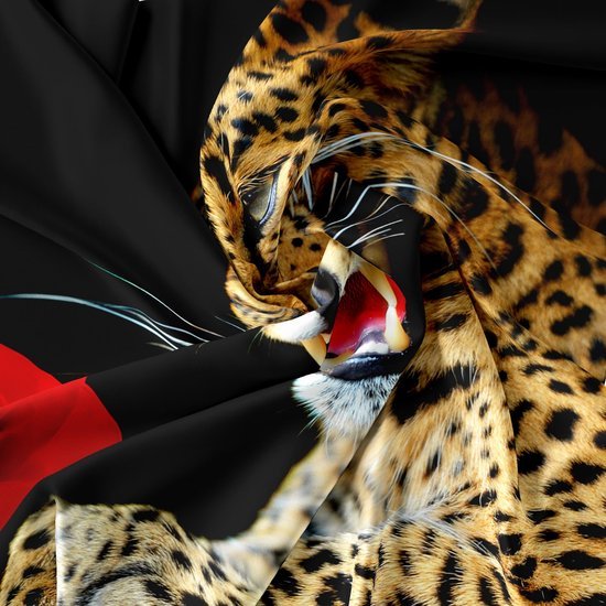 550x550-14387.jpg Unyqoos® Omkeerbaar 3D Dekbedovertrekset met Cheetah Print en Kussensloop