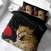 550x550-14388.jpg Unyqoos® Omkeerbaar 3D Dekbedovertrekset met Cheetah Print en Kussensloop