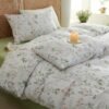 Unyqoos® Elegante bloemenbedekking met kussenslopen en rits in zachte microvezel