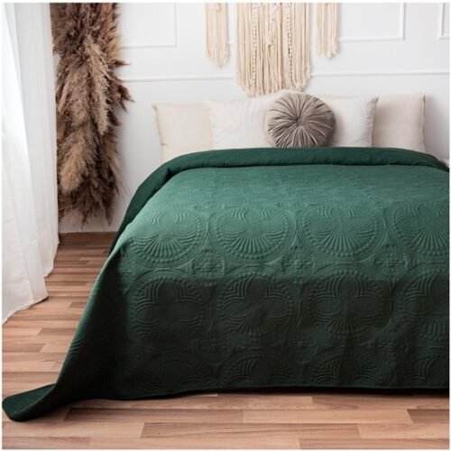 550x550-14417.jpg Unyqoos® Luxueuze en Zachte XXL Sprei voor Slaapkamer en Woonkamer in Donkergroen