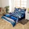 Unyqoos® Raceauto Slaapkamer Beddengoedset voor Jongens met 3D Print in Blauw en Grijs, 155 x 220 cm