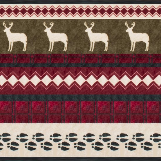 Unyqoos® Warme en Pluizige Sherpadeken met Kerstpatroon voor Huisdecoratie