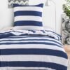 550x550-14515.jpg Unyqoos® Zachte en strijkvrije microvezel beddengoedset in blauw-wit design