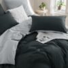 Unyqoos® Omkeerbare katoenen dekbedovertrekset met ritssluiting voor comfortabel slapen