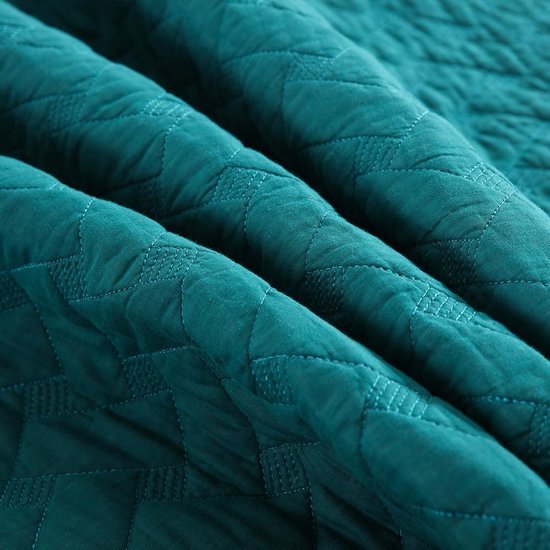550x550-14546.jpg Unyqoos® Luxueuze Katoenen Sprei Set voor Tweepersoonsbed, Met Zacht Gebreid Patroon en Kussenslopen
