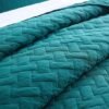 550x550-14548.jpg Unyqoos® Luxueuze Katoenen Sprei Set voor Tweepersoonsbed, Met Zacht Gebreid Patroon en Kussenslopen