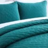 550x550-14551.jpg Unyqoos® Luxueuze Katoenen Sprei Set voor Tweepersoonsbed, Met Zacht Gebreid Patroon en Kussenslopen