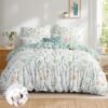 Unyqoos® Luxe katoenen beddengoedset met bloemenpatroon en ritssluiting 220x240 cm