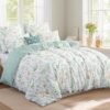 Unyqoos® Luxe katoenen beddengoedset met bloemenpatroon en ritssluiting 220x240 cm