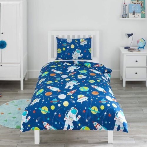 550x550-14562.jpg Unyqoos® Speels Reversible Kinderbeddengoed Met Ruimte Thema Voor Peuters