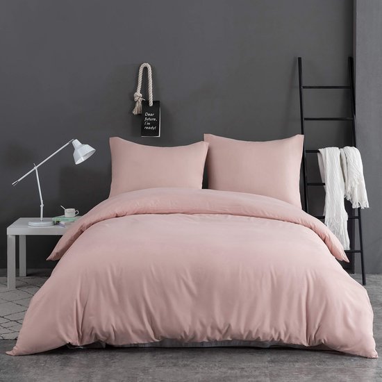 550x550-14573.jpg Unyqoos® Zacht en warm winter beddengoed in roze microvezel met ritssluiting