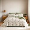 Unyqoos® Comfortabel en Ademend Dekbedovertrek met Bloemenmotief en Kussensloop