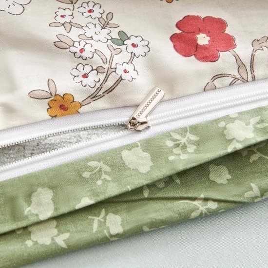 Unyqoos® Comfortabel en Ademend Dekbedovertrek met Bloemenmotief en Kussensloop