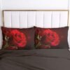 Unyqoos® Romantisch dekbedovertrekset met rozenpatroon en kussensloop van microvezel