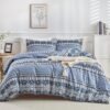 Unyqoos® Stijlvol dekbedovertrek in geometrische boho-stijl met ritssluiting voor comfort