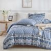 Unyqoos® Stijlvol dekbedovertrek in geometrische boho-stijl met ritssluiting voor comfort