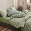 550x550-14622.jpg Unyqoos® Stijlvolle omkeerbare geruite beddengoedset met ritssluiting en kussensloop