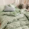 550x550-14626.jpg Unyqoos® Stijlvolle omkeerbare geruite beddengoedset met ritssluiting en kussensloop