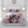 550x550-14726.jpg Unyqoos® Schattige en Comfortabele 3D Katten Beddengoedset van Microvezel voor Kinderen