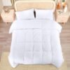 Unyqoos® Luxe Microvezel Beddengoedset 200x200 cm met Kussenslopen in Wit
