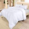 Unyqoos® Luxe Microvezel Beddengoedset 200x200 cm met Kussenslopen in Wit