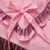 550x550-14750.jpg Unyqoos® Roze meisjesbeddengoed set met ruches en strik voor een romantische sfeer