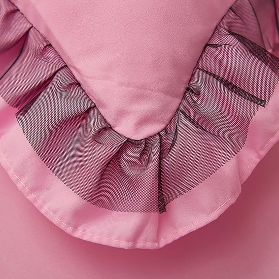 550x550-14757.jpg Unyqoos® Roze meisjesbeddengoed set met ruches en strik voor een romantische sfeer