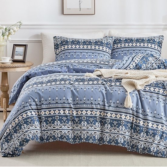 550x550-14767.jpg Unyqoos® Stijlvol dekbedovertrek met boho-geometrisch patroon en ritssluiting