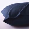 Unyqoos® Donkerblauwe microsatijnen beddengoedset met kussensloop en dekbedovertrek