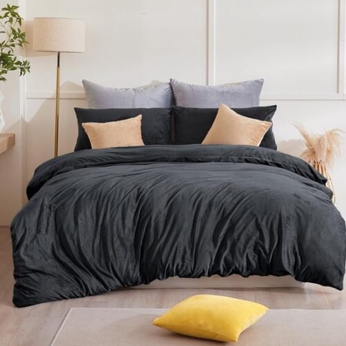 550x550-14822.jpg Unyqoos® Warme en Zachte Flanellen Beddengoedset met Teddypluche voor Winteravonden