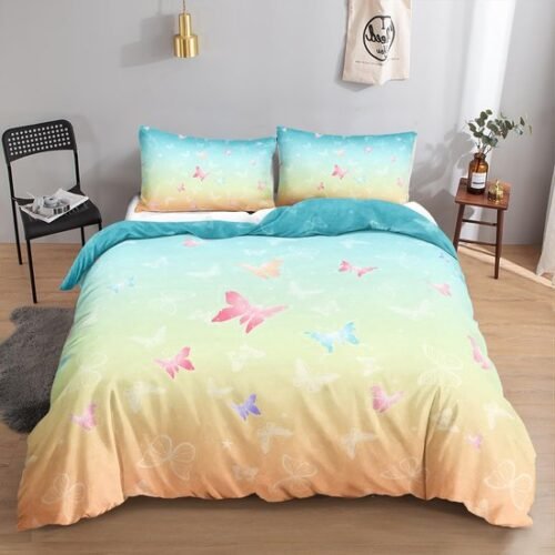 550x550-14825.jpg Unyqoos® Stijlvolle en Kleurrijke Vlinder Beddengoedset voor Elke Slaapkamer